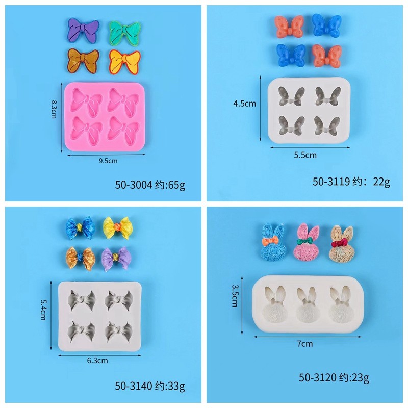 diy蝴蝶结翻糖蛋糕烘焙模具