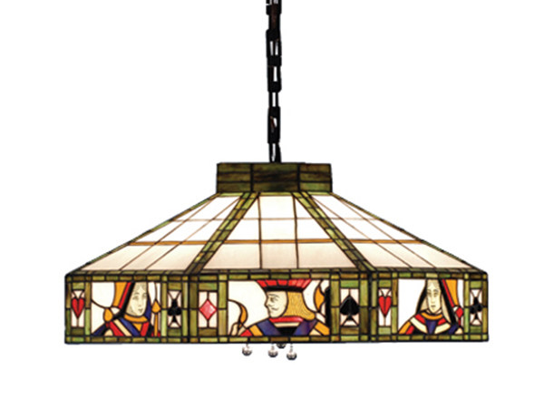 麻将房棋牌室美式吊灯创意个性餐厅包厢娱乐室欧式扑克牌馆房灯具