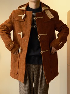 现货 英产GLOVERALL 经典MONTY 中长款休闲重磅羊毛大衣 MC3577