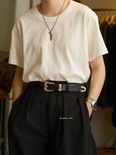 现货 美国制 S.O.S. from Texas 无盒版 有机棉 复古纯色短袖T恤