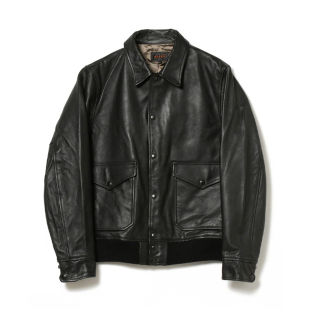 M65军事风工装 PLUS 马皮真皮皮衣夹克男 22AW秋冬BEAMS 现货