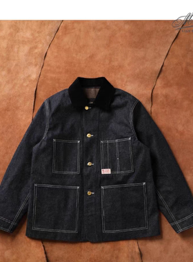 Militora360美式复古重磅牛仔四袋羊毛毯工装阿美咔叽夹克外套