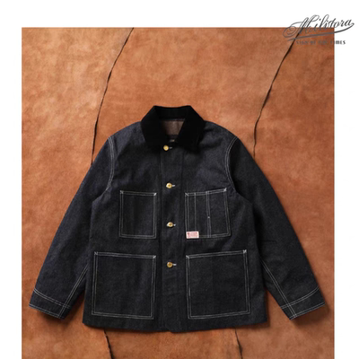 Militora360美式复古重磅牛仔四袋羊毛毯工装阿美咔叽夹克外套