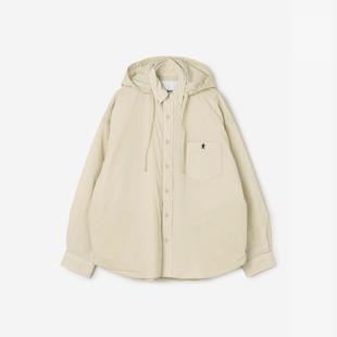 现货 正品Gymphlex 24AW 2WAY可拆帽衬衫科技棉2万6日币阔外套 女