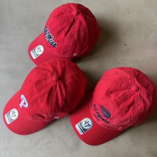 正品 多色刺绣四季 现货 47brand 可戴鸭舌帽棒球帽 可调节男女款