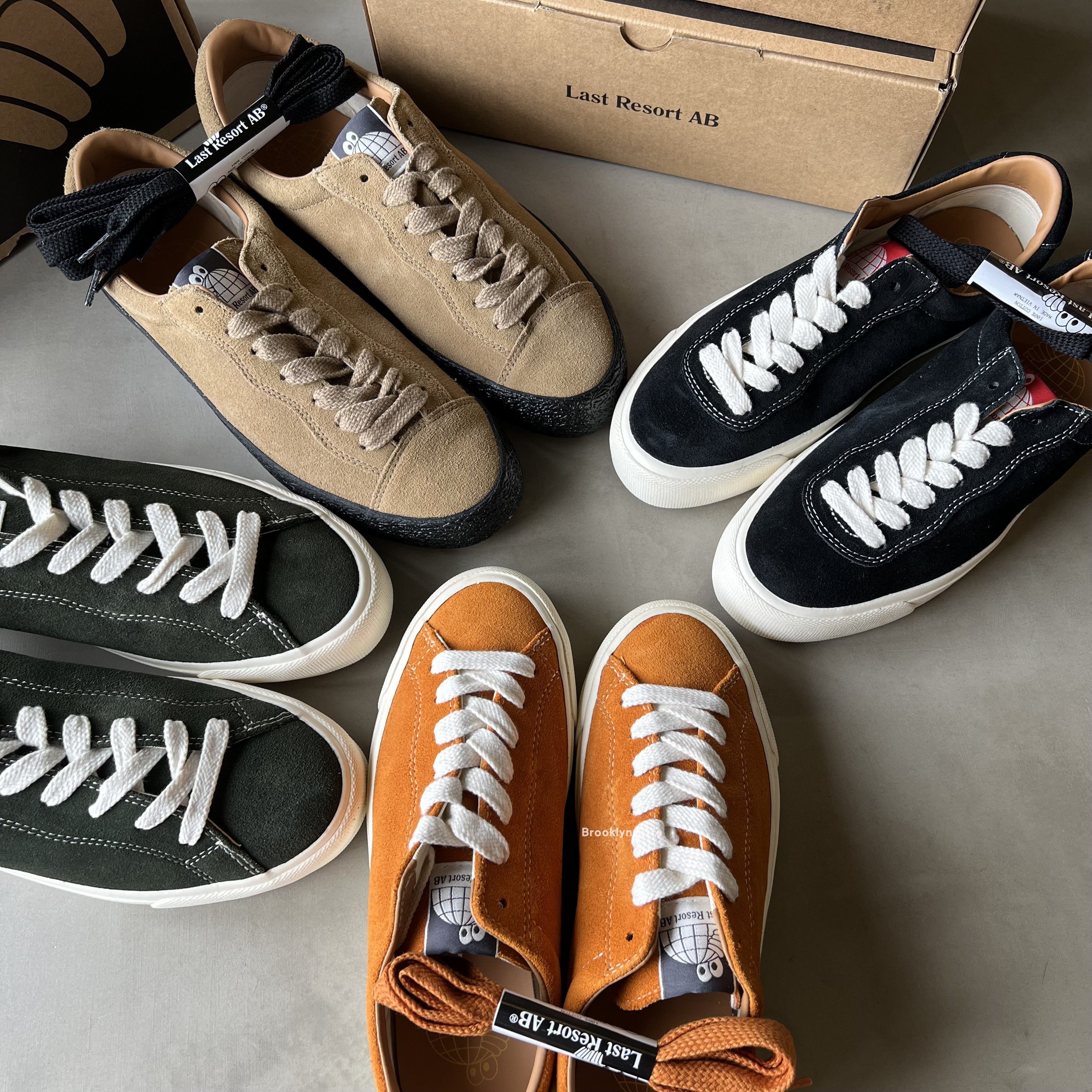 官方授权last resort ab 麂皮低帮休闲运动滑板鞋 王一博同款