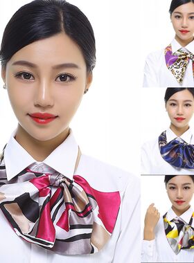 变魔术丝巾银行空姐女商务