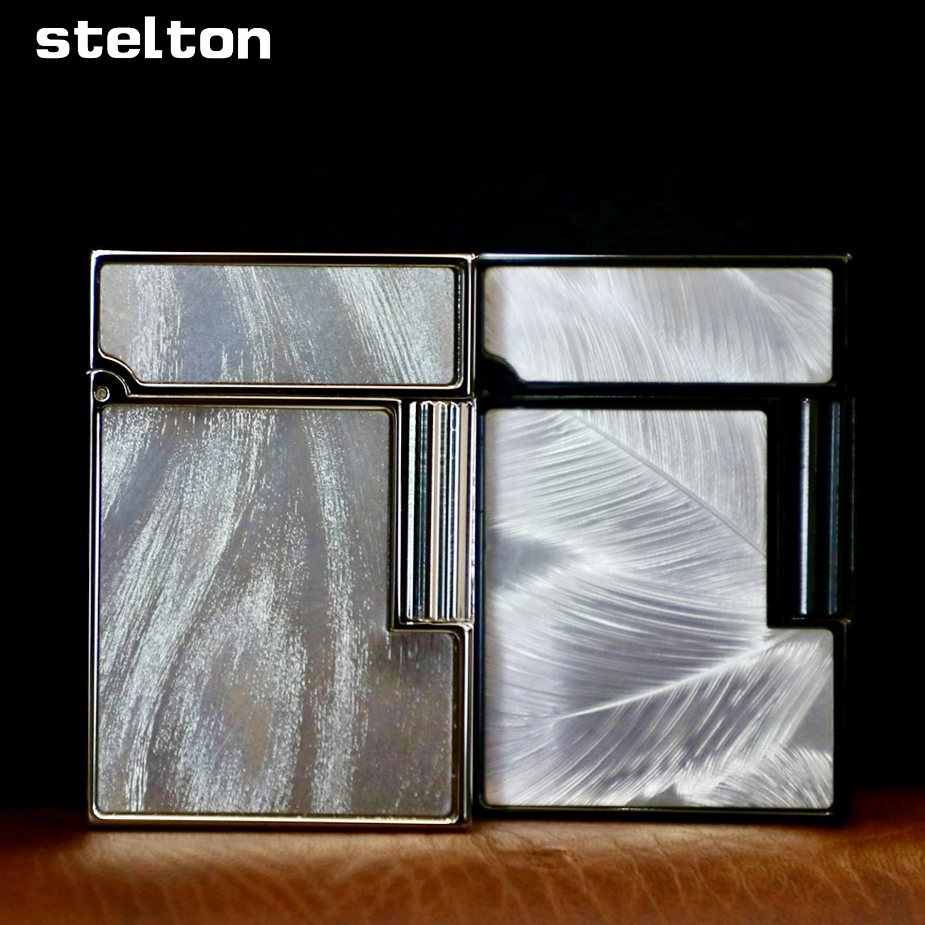 Stelton斯特腾朗声充气打火机短款上下镶嵌幻境创意个性高档送礼