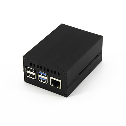 树莓派4b+铝合金外壳散热壳子 Raspberry Pi 4盒子主板保护壳配件