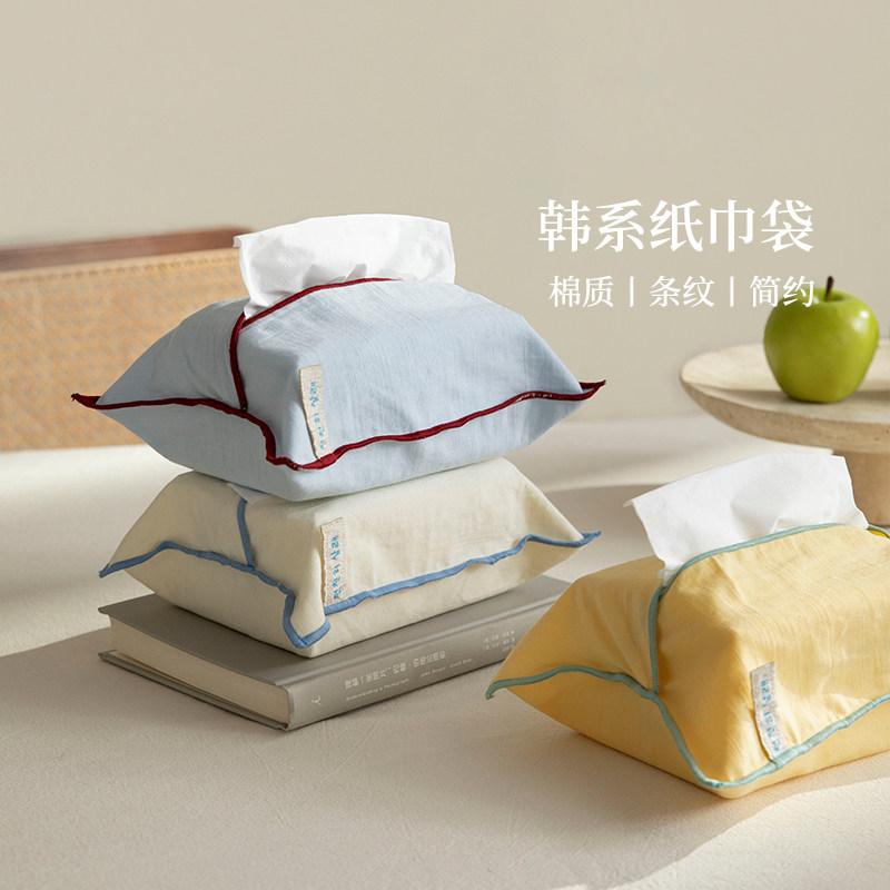 治愈系超韩棉柔纸巾袋桌面好物图片