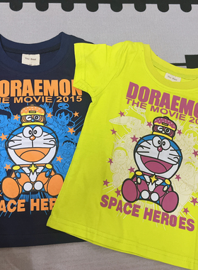 儿童短袖T恤2025新款夏季男童女童卡通多啦a梦印花圆领上衣