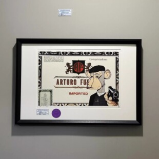 S5h限量版画 阿图罗富恩特雪茄Arturo Fuente&元宇宙无聊猿挂画