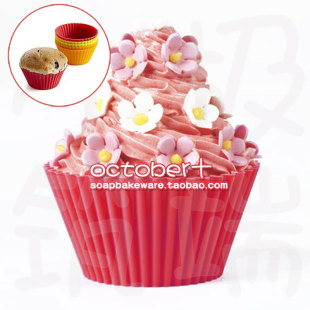 Silicone Cupcake微波炉硅胶蛋糕玛芬杯蛋挞模具马芬模果冻布丁模