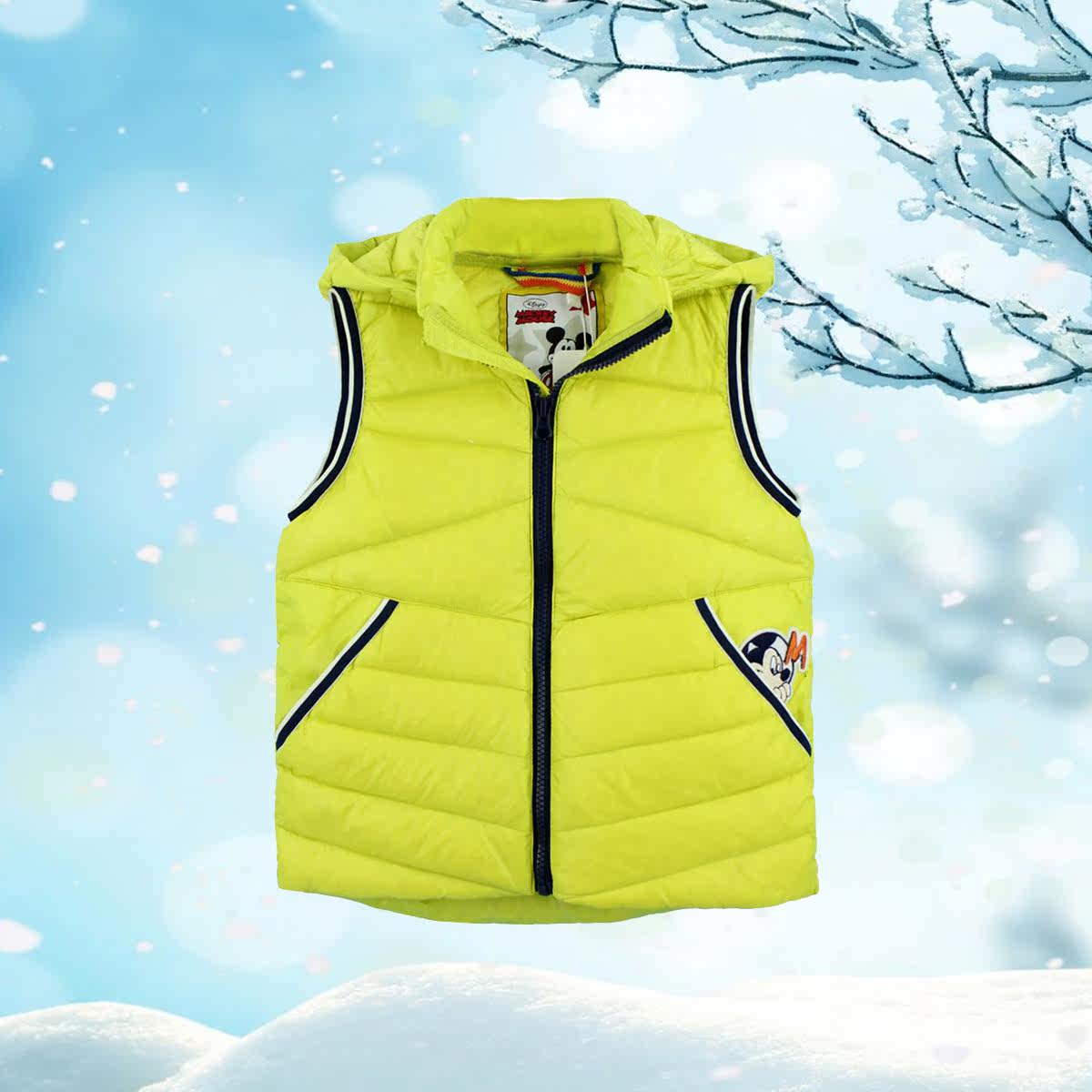 迪士尼童装中大童轻薄纯色羽绒服卡通秋冬男女孩保暖活帽羽绒马甲,童装/婴儿装/亲子装,羽绒马甲,淘宝优惠券,粉丝福利购,淘宝优惠卷