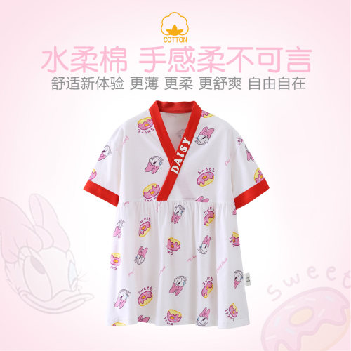 迪士尼童装全棉卡通黛西短袖睡裙
