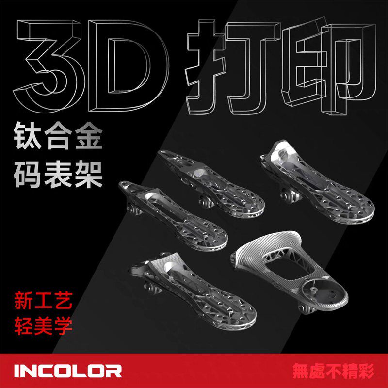 INCOLOR 3D超轻钛合金码表架适配闪电EXS THE ONE ULTRA 皮娜 - 实物图