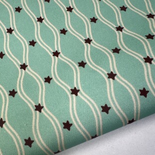 独家版权 薄荷巧克力星星 全棉细帆 手工DIY 面料