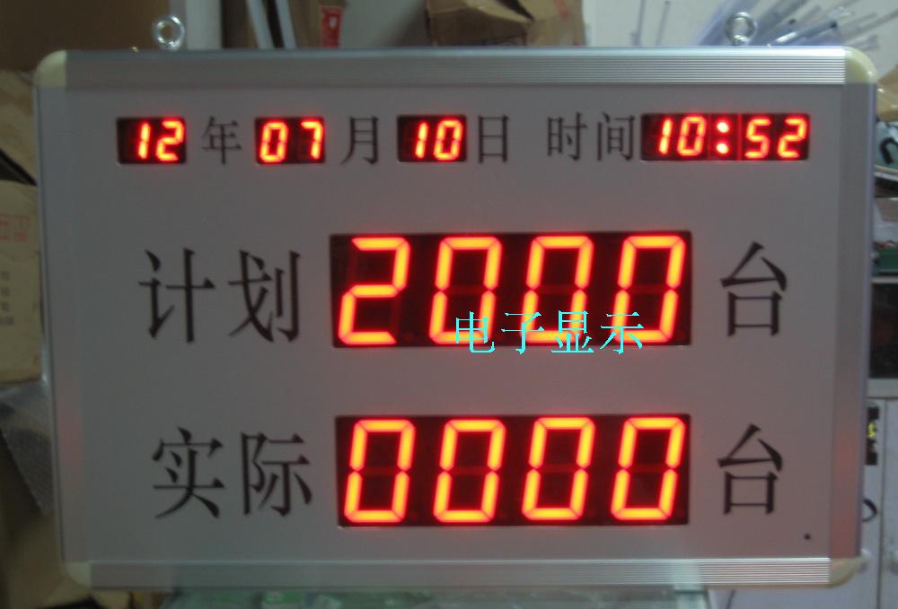 LED计数器led计划产量屏LED数码管显示屏工厂服装厂生产管理看板