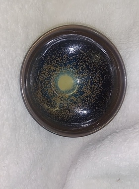 建盏大盏茶杯主人茶碗柴烧手工原矿釉铁胎盏碗125mmx73mm