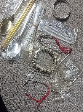 清货旅游购银手镯手链项链发簪梳子工艺制品及杂件自掌眼自辨