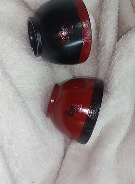 清货去库存实木胎边口蒙麻漆器碗100x68mm详选择栏