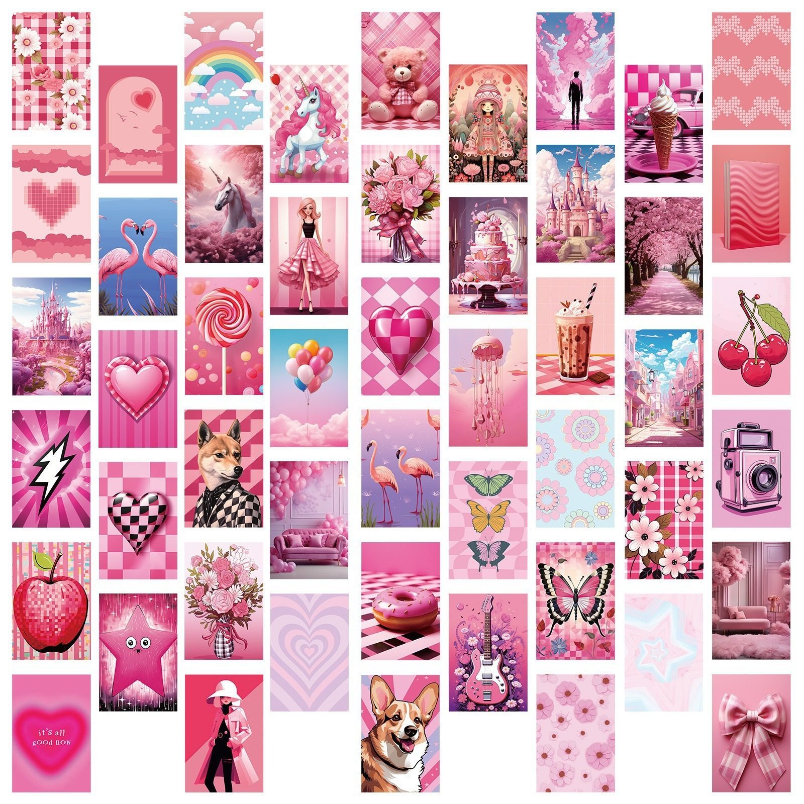 50张亚马逊海报跨境热卖SHEIN涂鸦贴纸temu装饰贴纸复古漫画贴纸,3C数码配件,笔记本个性小贴纸,淘宝优惠券,粉丝福利购,淘宝优惠卷