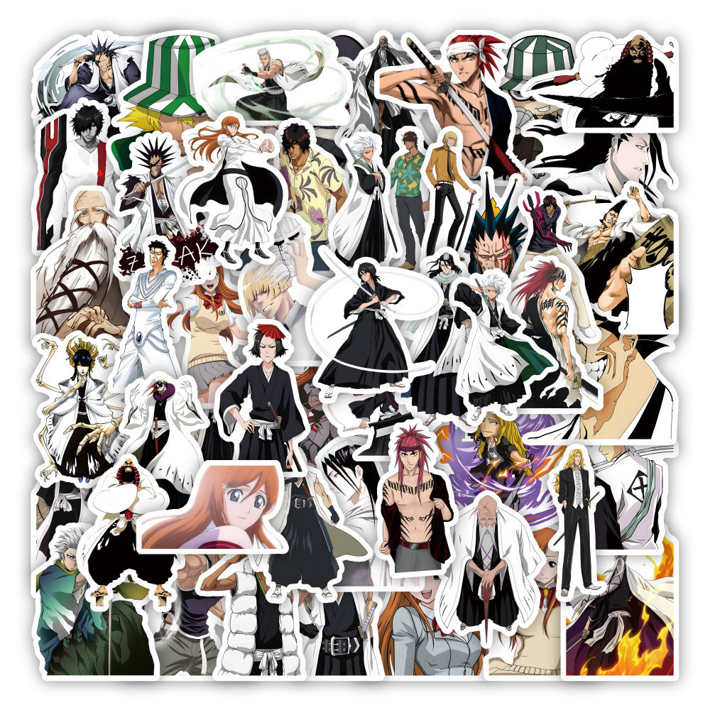 50张日漫死神卡通个性涂鸦贴纸装饰行李箱笔记本吉他防水贴画批发,3C数码配件,笔记本个性小贴纸,淘宝优惠券,粉丝福利购,淘宝优惠卷