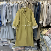 高级感韩版 SKY极简风中长款 风衣女25秋款 配包包宽松外套大衣22109