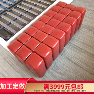 现代试衣间凳子长方形沙发凳服装店美容院休息区软包凳定制多色选