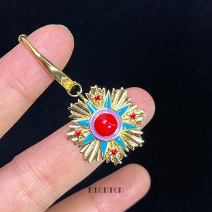 Hi Onion《马戏之王》小众设计彩色无耳洞纯银耳夹耳扣个性耳环