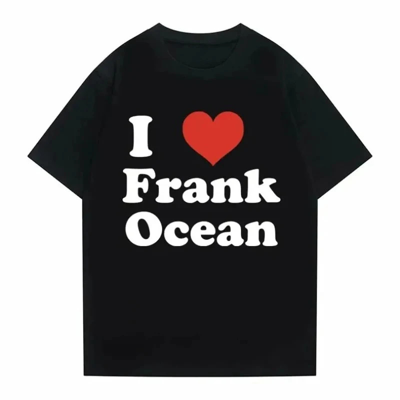 I Love Frank Ocean T shirt 夏季大码女装T恤英文字母女士T恤衫
