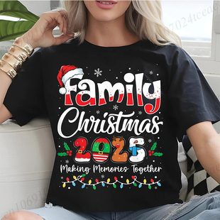 2025 Shirt 2025圣诞节一家三口亲子装 Family 家庭装 Christmas