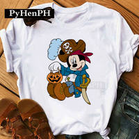 Halloween Pumpkin Mouse T-shirt Super Popular Cartoon Mouse Halloween Pumpkin T-shirt thumbnail 7