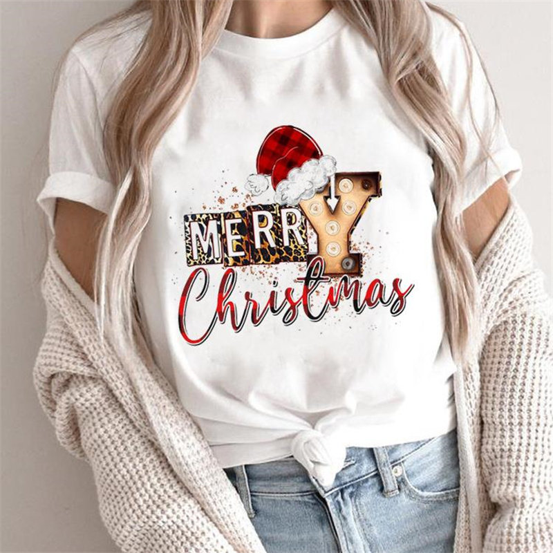 Christmas T shirt 欧美时间圣诞T恤圣诞节男女节日衣服亲子装
