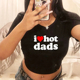 love 露脐T恤女时尚 hot dads Tshirt 字母印花女士性感短装 体恤