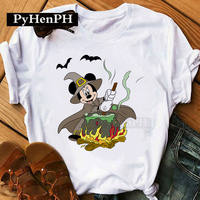 Halloween Pumpkin Mouse T-shirt Super Popular Cartoon Mouse Halloween Pumpkin T-shirt thumbnail 3