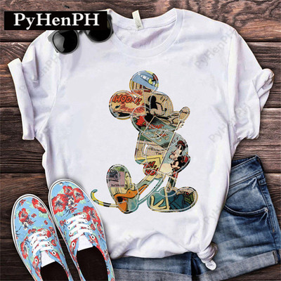 Mouse Tshirt 超火卡通老鼠图案T恤夏季短袖亲子体恤游乐园衣服