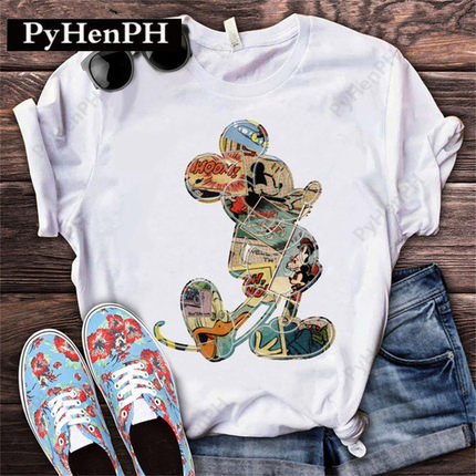 Mouse Tshirt 超火卡通老鼠图案T恤夏季短袖亲子体恤游乐园衣服