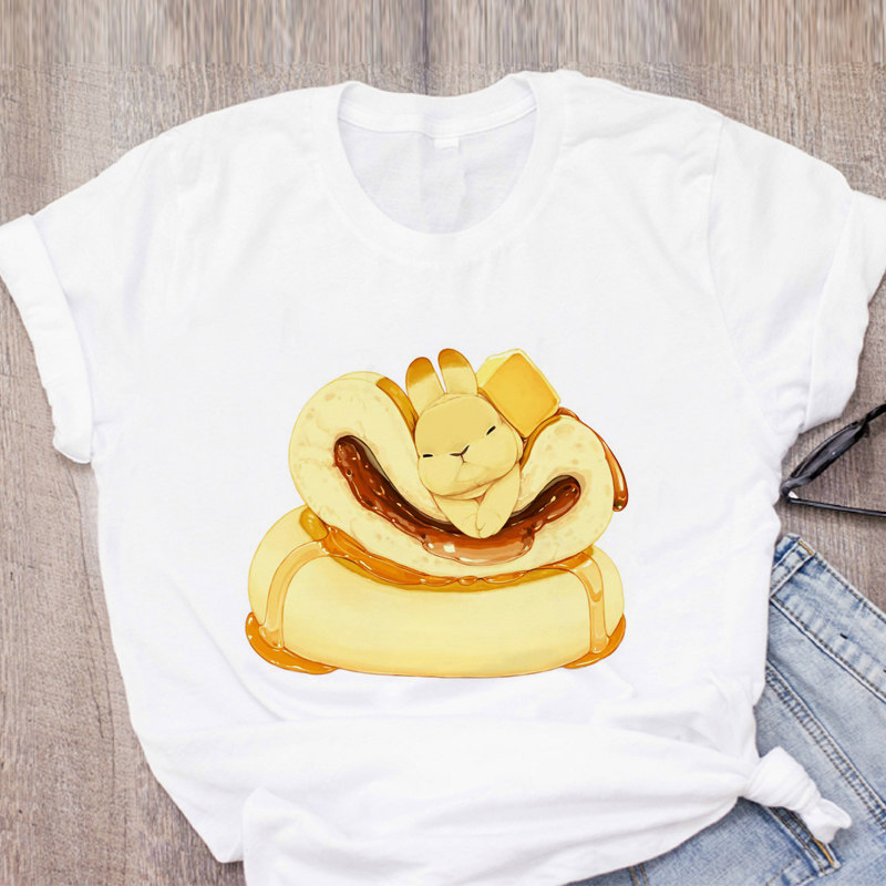Rabit T shirt 兔年T恤女短袖夏季可爱兔子印花T恤男女情侣装潮