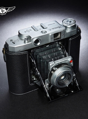 真皮MAMIYA 玛米亚 6 six 折叠皮腔相机包 皮套 胶卷机牛皮保护套