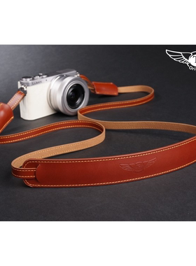 台湾TP 手工牛皮微单相机肩带 真皮挂带 背带索尼适用于徕卡 舒适