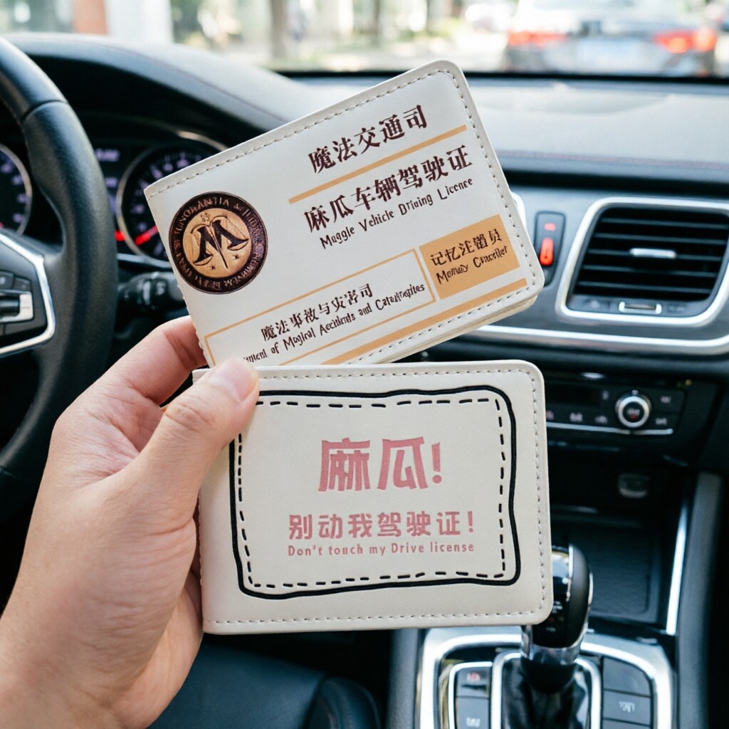 驾驶员证件套哈利波特驾驶证皮套机动车行驶证二合一证件套高颜值图片