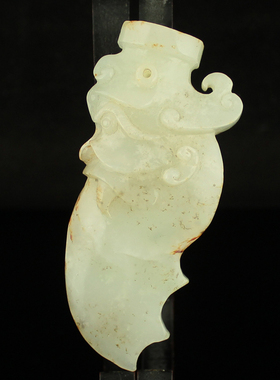 精工雕刻把件新疆和田玉送证书