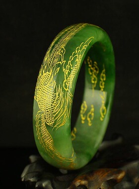 天然手镯新疆和田玉送证书