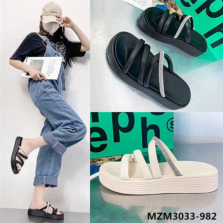 不是布兰卡迪女鞋美之美2023夏季新款平底厚底真皮女拖鞋3033-982