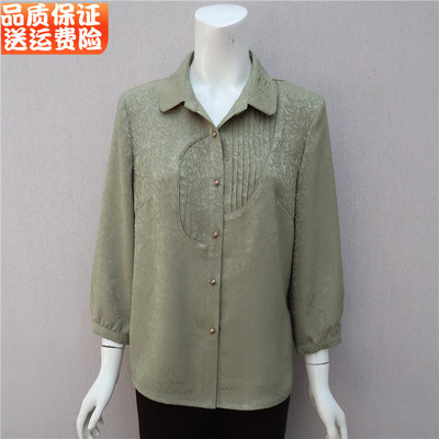 中年妈妈夏季中式国风中袖小衬衫