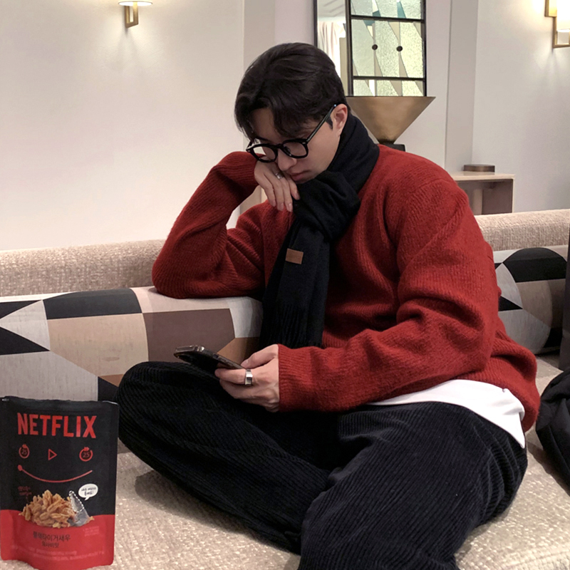 碧舍秋冬韩版潮流保暖百搭毛衣