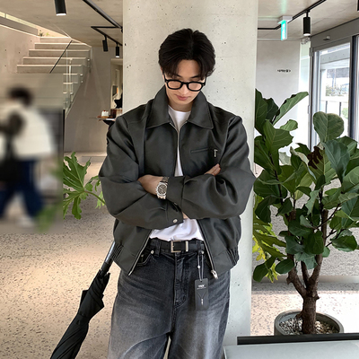 碧舍2025春新款韩版潮流百搭夹克