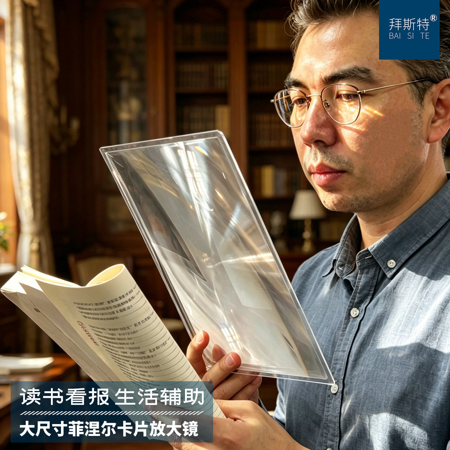 手机屏幕放大镜直播字体扩大器老人阅读高清专用随身便携带式卡片