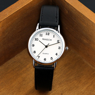 正品 表小表盘学生表 鹏志手表进口2035金属机芯男女柔软皮带表男士